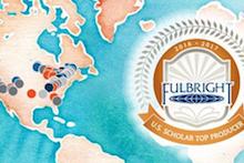 Fulbright map graphic